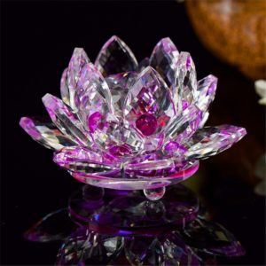 fleur de lotus en cristal